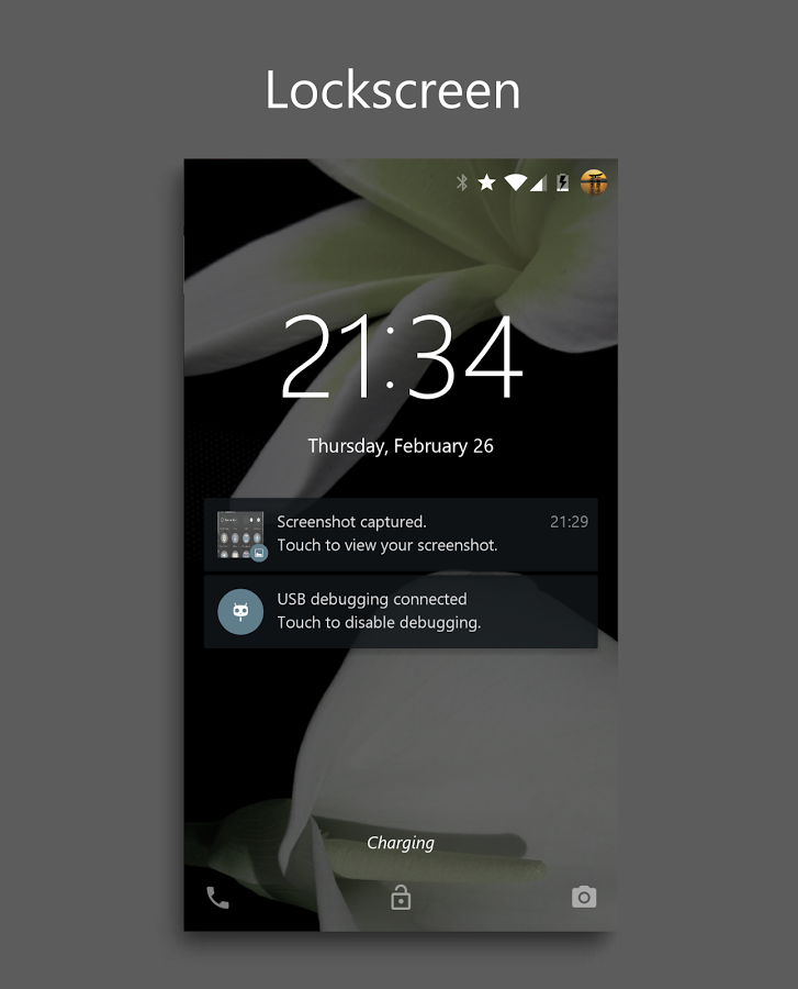 DarkMTRL Thyrus CM12 Theme