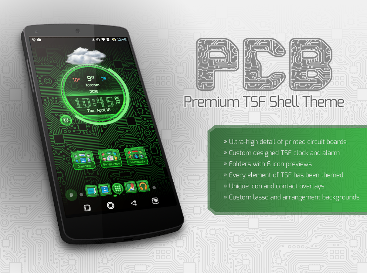 PCB Green ⁞ TSF Shell 3 Theme