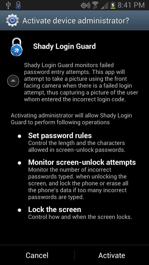 Shady Login Guard