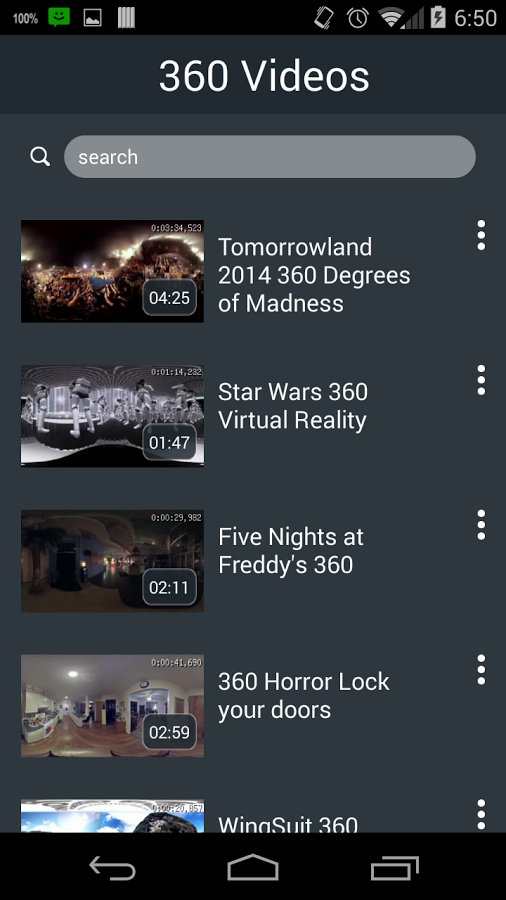 360 VR Player | Videos