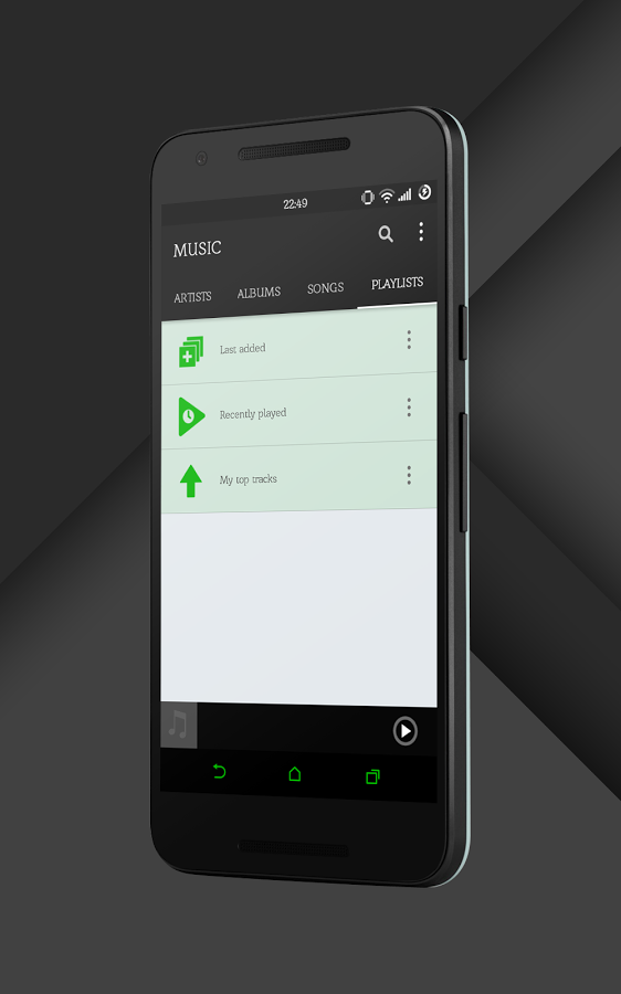 Sense Black/Green cm13 theme