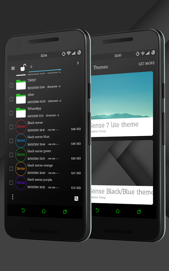 Sense Black/Green cm13 theme