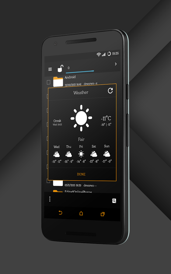 Sense Black/Orange cm13 theme