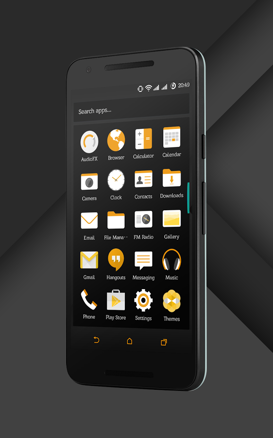 Sense Black/Orange cm13 theme