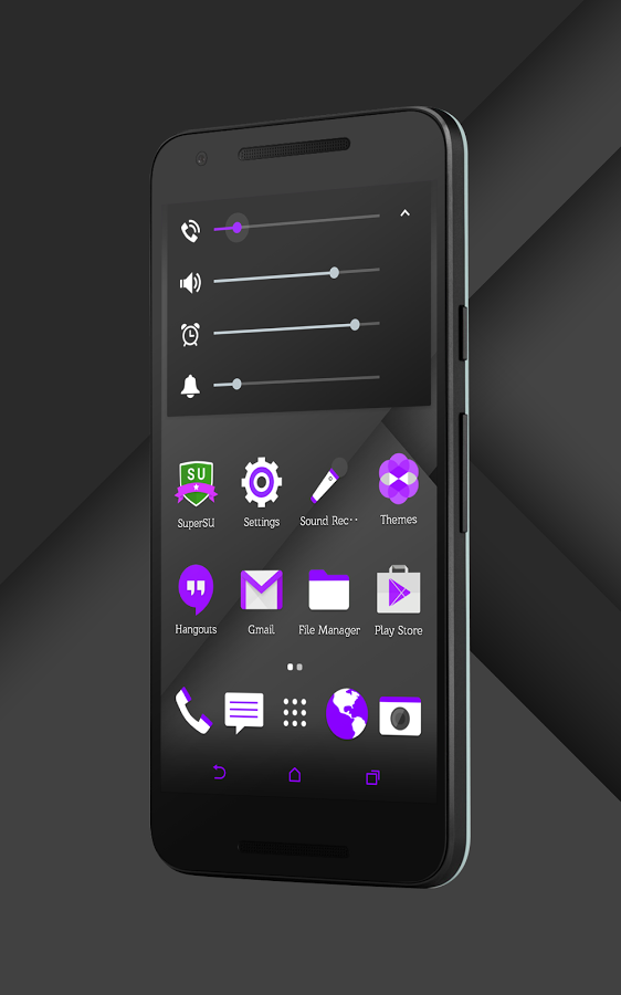 Sense Black/Purple cm13 theme