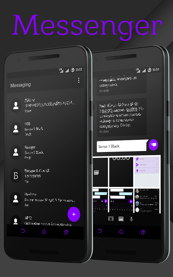 Sense Black/Purple cm13 theme