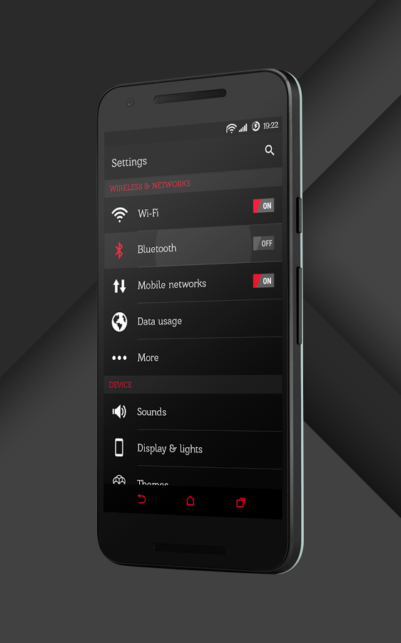 Sense Black/Red cm13 theme