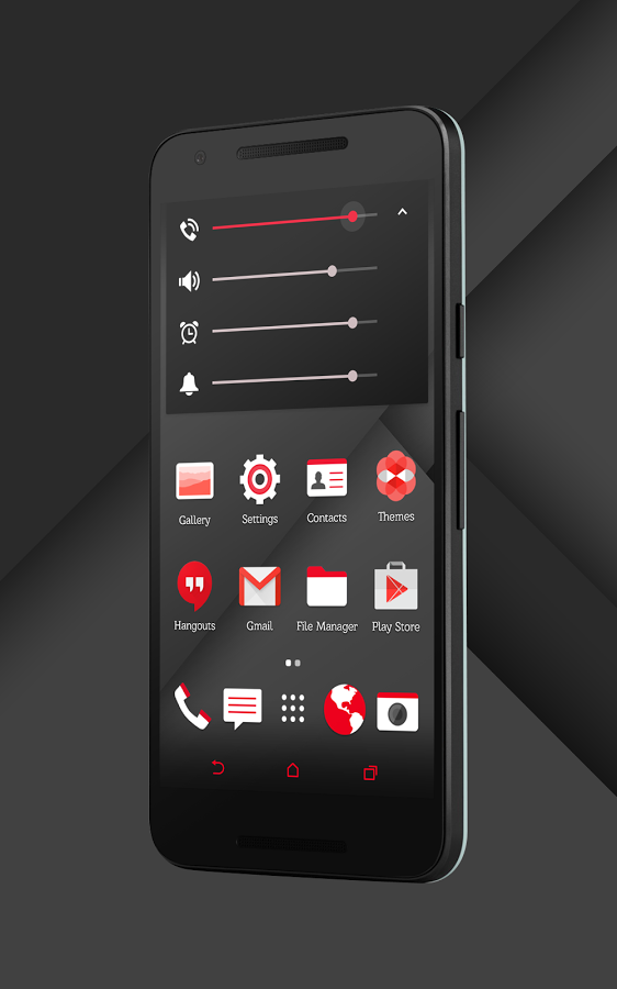 Sense Black/Red cm13 theme