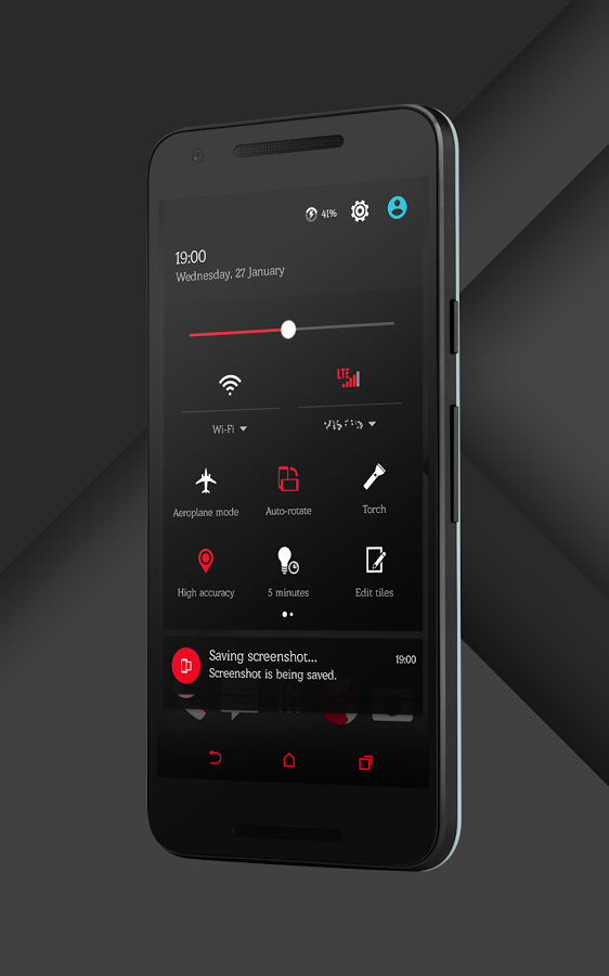 Sense Black/Red cm13 theme