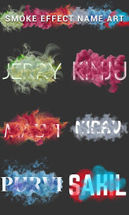 Smoke Effect Name Art