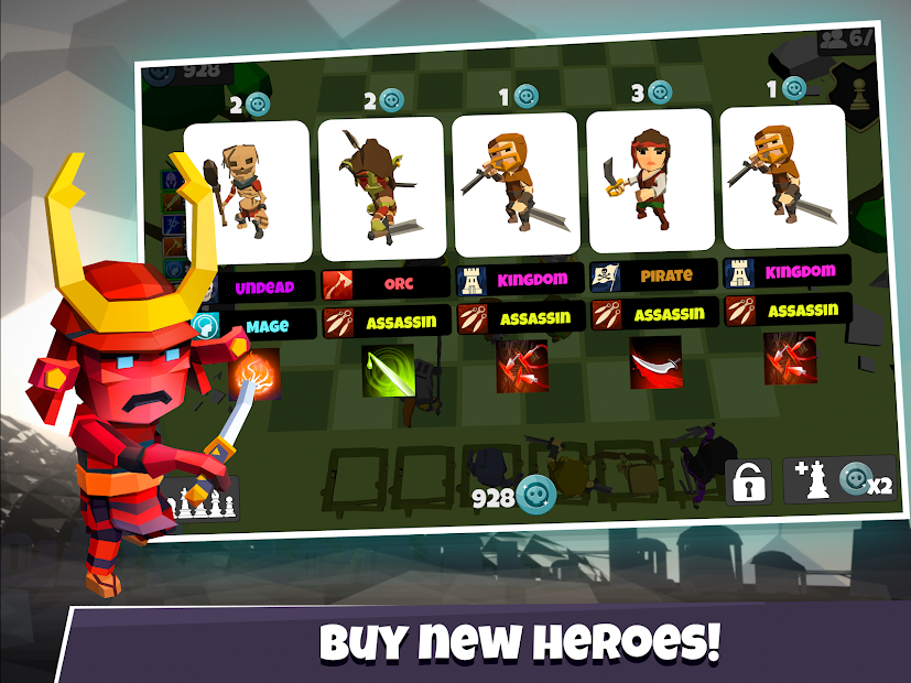 ♟️ Heroes Auto Chess - Free RPG Chess Game  (Mod Money)