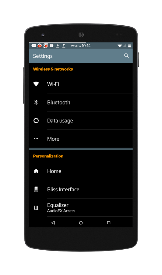 Black MTRL BlueGrey CM12 Theme