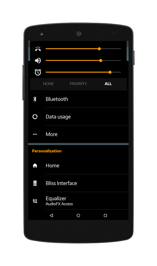 Black MTRL BlueGrey CM12 Theme