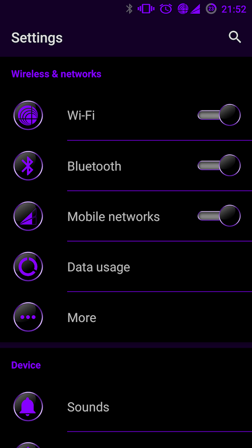 DeepPurple CM11 & CM12 Theme