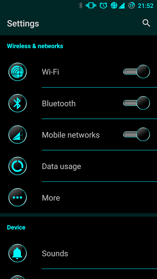 ElectricCyan CM11 & CM12 Theme