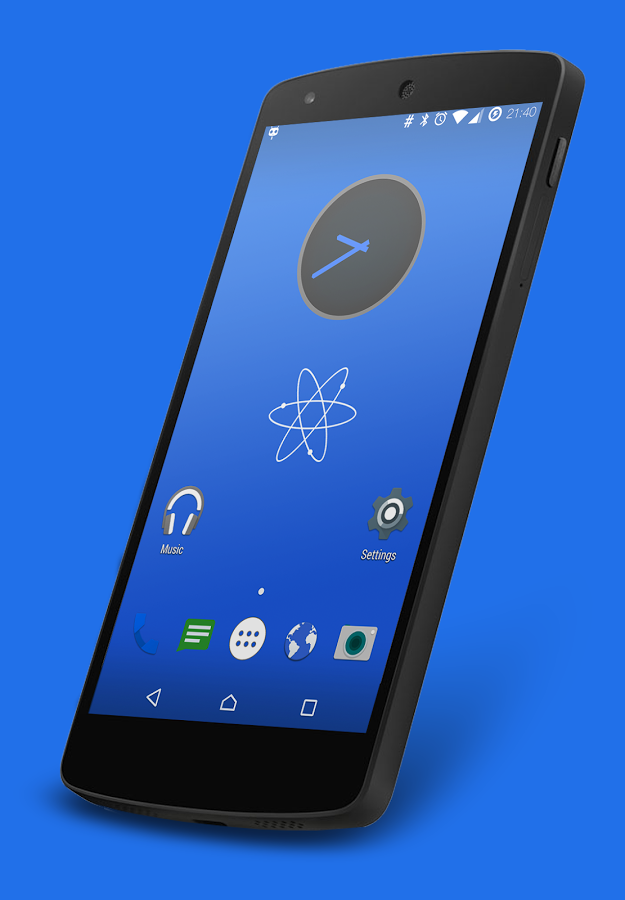 Nuclear Blue CM12 Theme