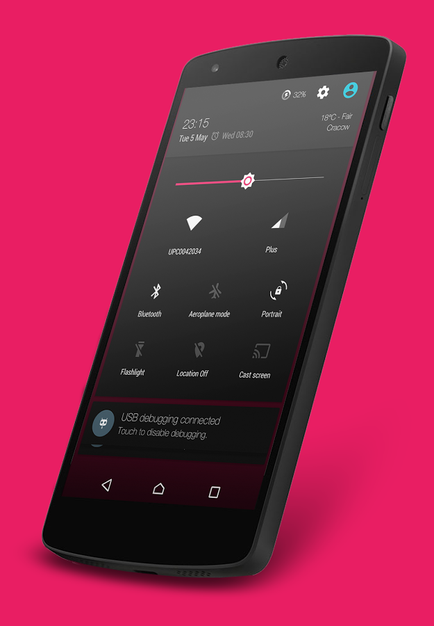 Nuclear Pink CM12 Theme