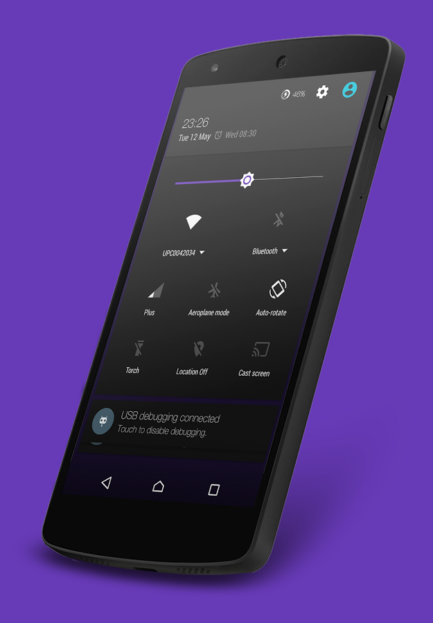 Nuclear Violet CM12 Theme