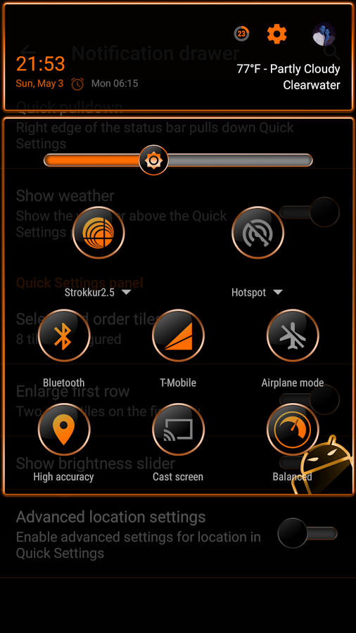 SunsetOrange CM11 & CM12 Theme