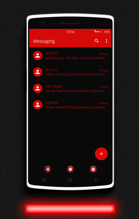 Glow Red CM13 CM12/12.1 Theme