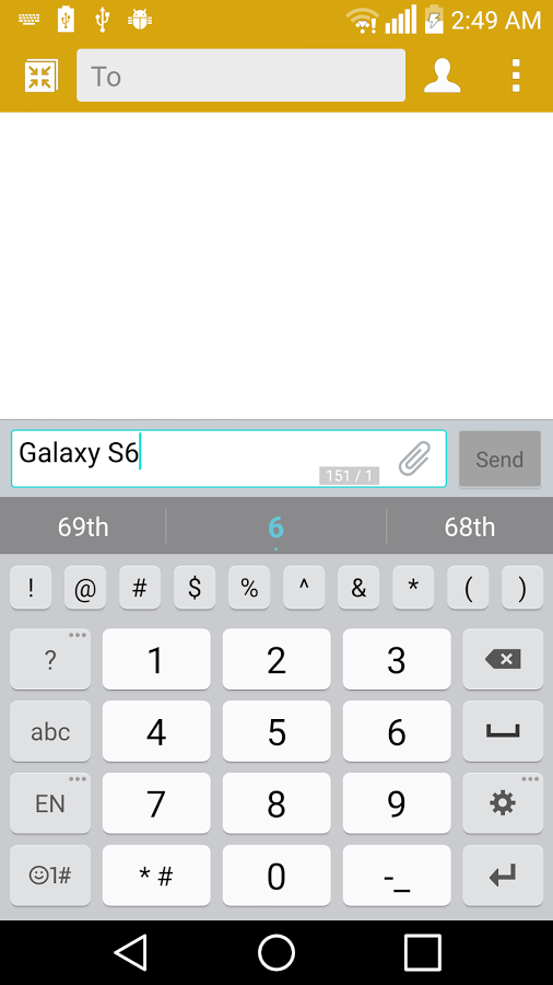 GS6 Theme for LG Keyboard