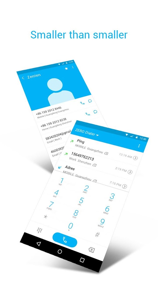 ZERO Dialer & Contacts & Block