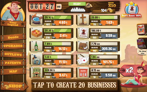 Idle Tycoon: Wild West Clicker (Mod Money)