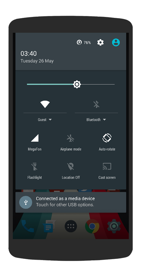 AOSP CM12/12.1 THEME DARK MTRL