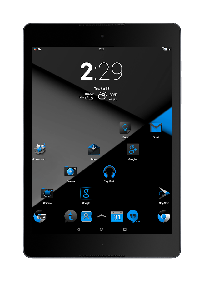 Blak Azurro  CM12 Theme