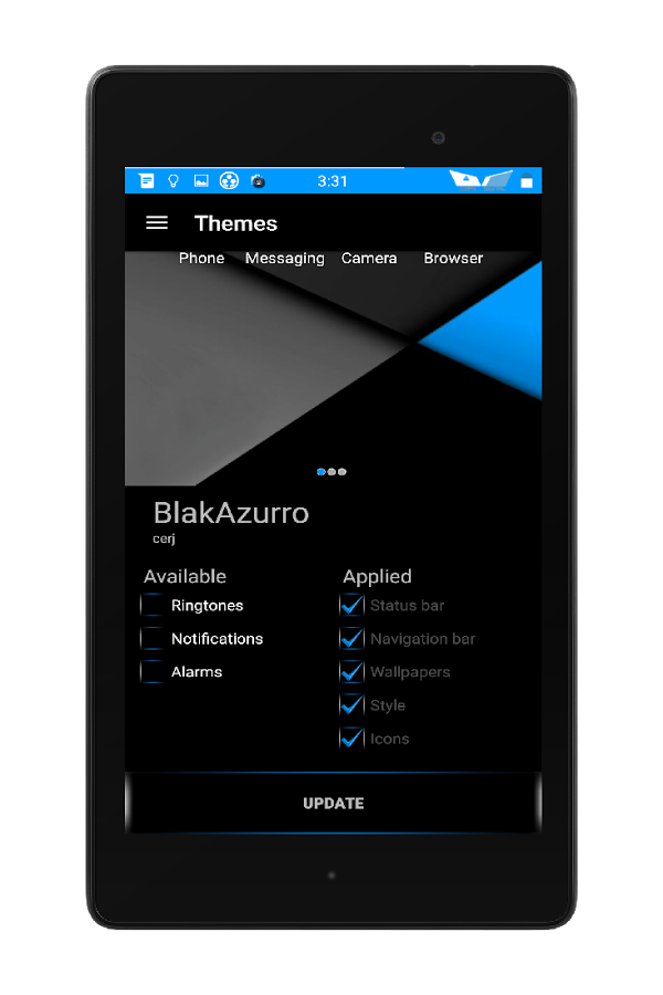 Blak Azurro  CM12 Theme