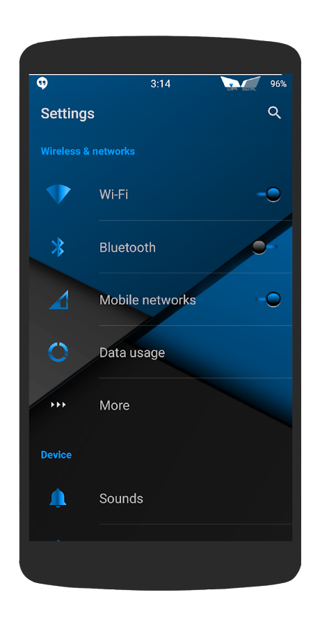 Blu XS CM12 Theme