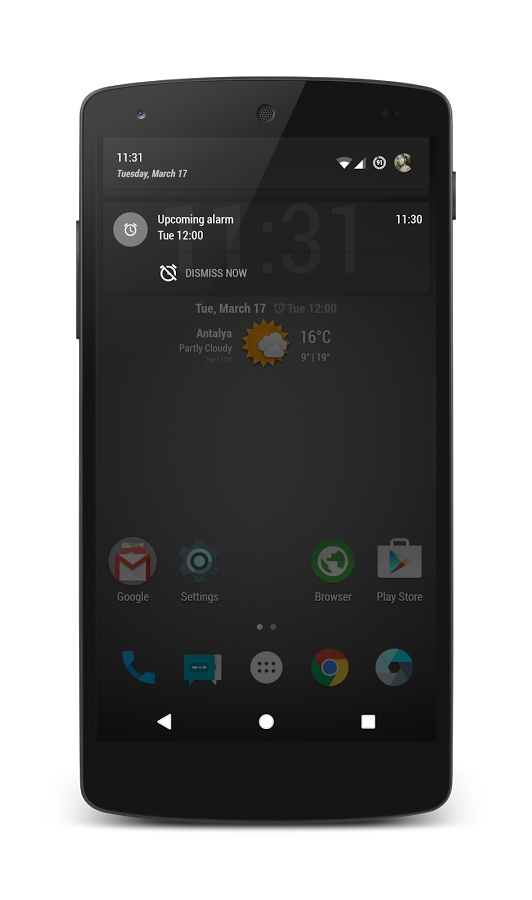 PitchBlack™(S-Grey) CM12 Theme