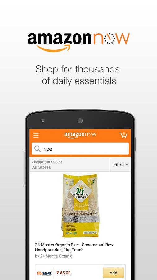 Amazon Now - Grocery Shopping