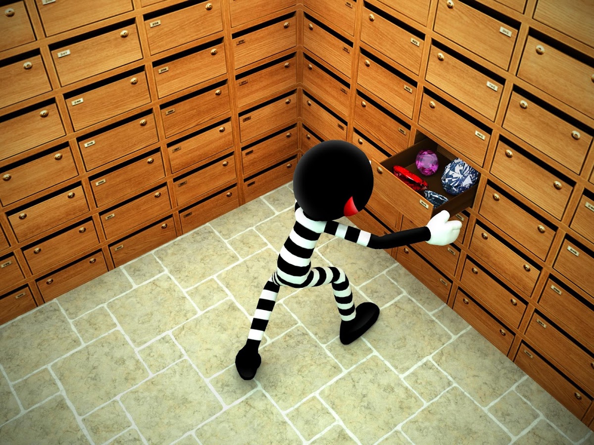 Stickman Bank Robbery Escape