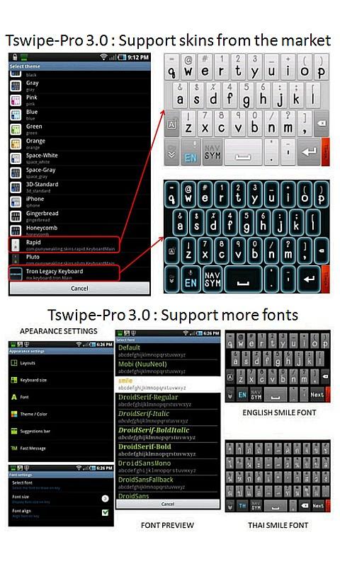 TSwipe-Pro keyboard