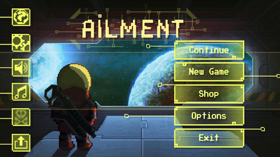 Ailment: space pixelart action game(Mod Money)