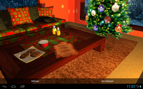 3D Christmas Fireplace HD