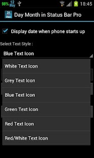 Calendar Day In Status Bar Pro