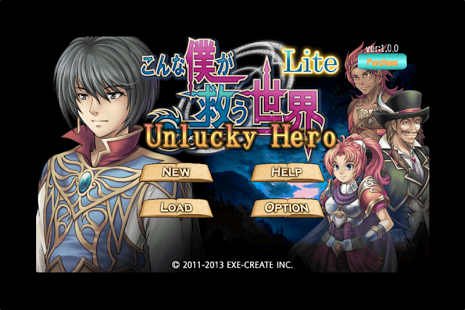 JRPG Unlucky Hero in English (Mod Money)