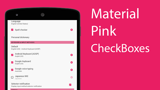 Material Pink CM/PA THEME