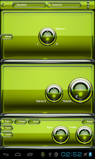 Poweramp skin Lime Glas deluxe