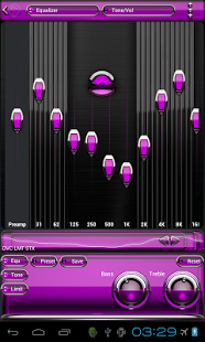 Poweramp skin Pink Glas deluxe