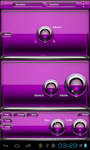 Poweramp skin Pink Glas deluxe