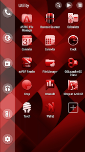 Red KitKat Launcher Theme