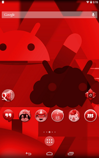 Red KitKat Launcher Theme