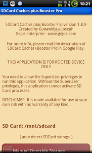 SDCARD CACHES PLUS BOOSTER PRO
