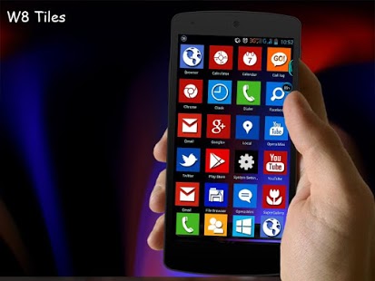 W8Tiles Next Launcher 3D Theme