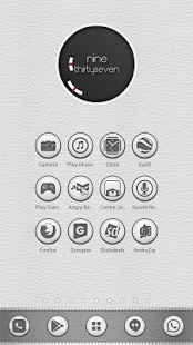 White Leather Icon Pack Theme