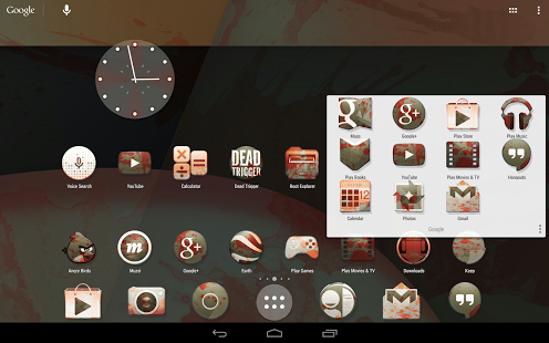 Zombie KitKat Launcher Theme