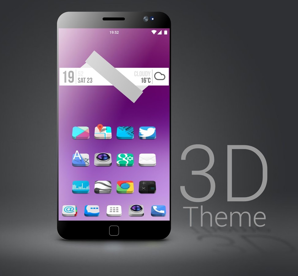 3D - icon pack  Theme HD